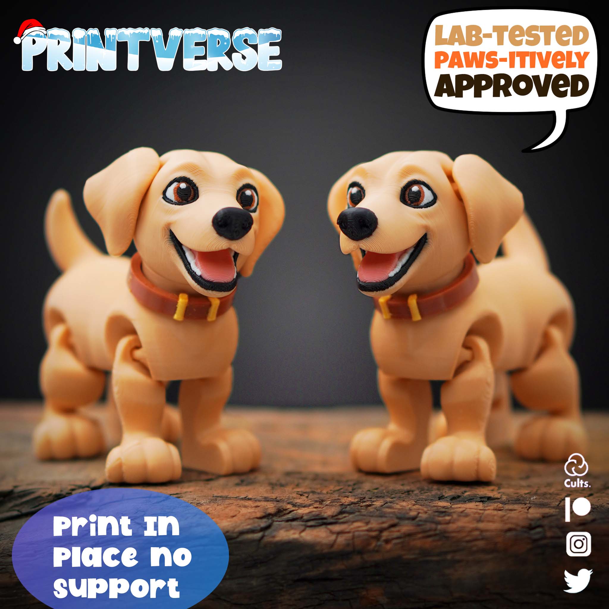 Flexy Print In Place Labrador Puppy
